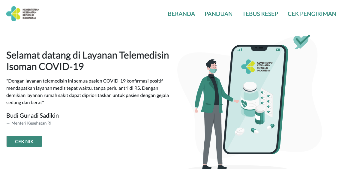 podiumnews.com-Kemenkes: Pasien Covid-19 Tanpa Gejala Cukup Isolasi Mandiri